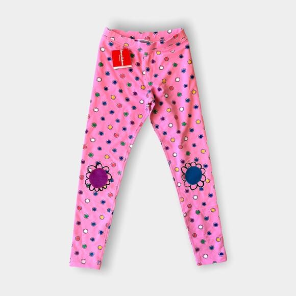 Hanna Andersson Pink Flower Leggings 140 cm (10) NWT - Picture 1 of 9